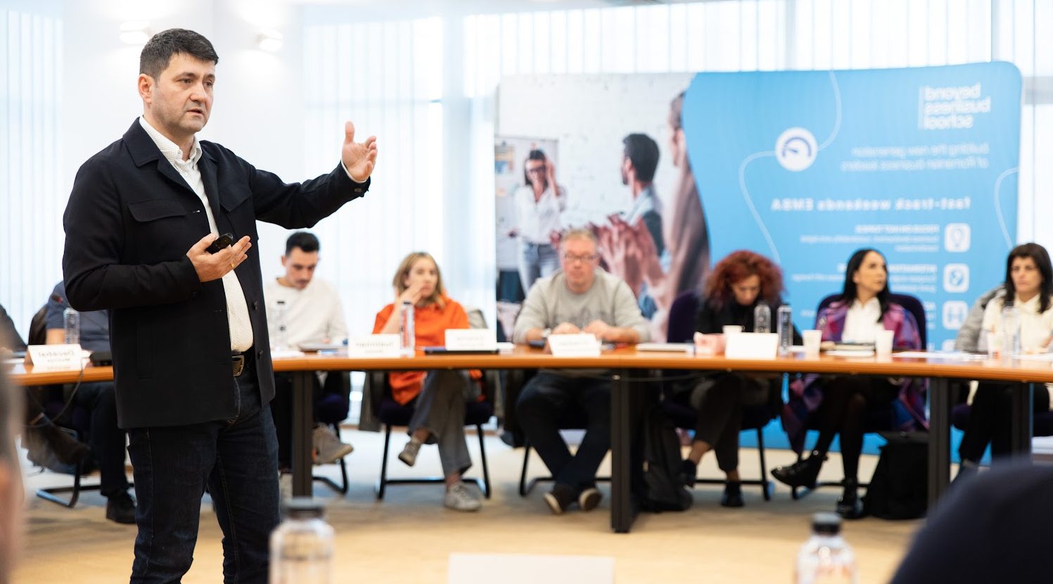 Interactive learning session in a classroom setting