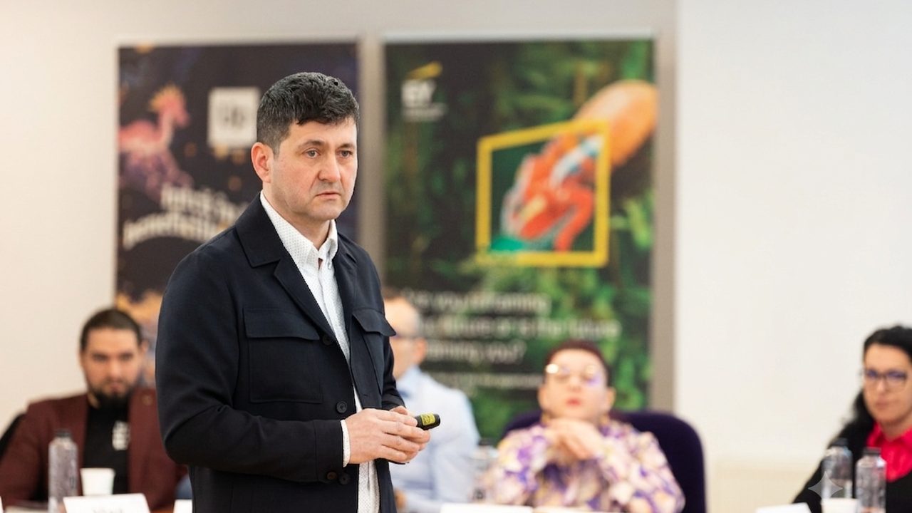 Alin Popovici presenting during a deal review